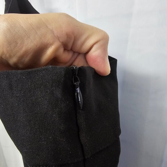 NWT Kate Kaslin Black Bodycon Pencil Skirt Mini Retro Office Party L - Picture 5 of 14